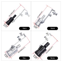 Universal Turbo Sound Simulator Whistle Car Exhaust Pipe Whistle Vehicle Sound Muffler S/M/L/Xl