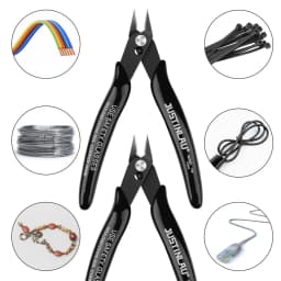 2Pcs Mini Nose Cutting Plier Electrical Wire Cable Cutter Metal Side Snips Flush Pliers Convenient Durable Tool