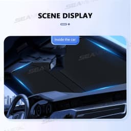 SEAMETAL Car Windshield Sun Shade Cover Foldable Front Window Sun Visor Blocks UV Refletive Car Parasol Sunshade Protector Cover
