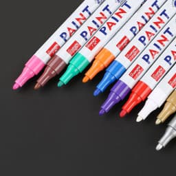 Car Paint Pen Waterproof Car Wheel Tire Oily Painting Mark Pen Auto Rubber Tyre Tread CD Metal Permanent Paint Marker