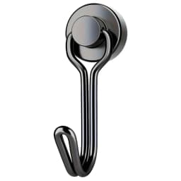 3/6/12/20Pcs Black Magnetic Hooks Cruis Heavy Duty Magnetic Hangers, Extra Strong Magnets with Hook for Hanging, Resistant Base