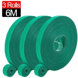 20/2M Nylon Plant Ties Plant Bandage Hook Tie Loop Adjustable Plant Support Reusable Fastener Tape for Home Garden Accessories