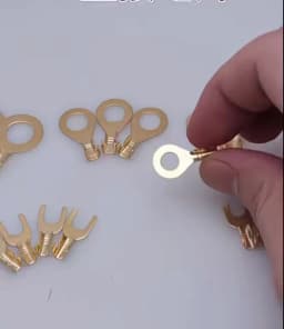 150pcs/set Round Terminal Block DJ431 O-type Lugs Terminals Cold-Pressed Connector Copper Tab Wiring Nose Combination Set New