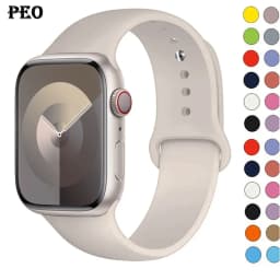 Silicone Band For Apple Watch strap 44mm 45mm 40mm 41mm 42-46mm 49mm sport bracelet iwatch series 11-10-9-8 7 6 5 4 SE-Ultra 2/3