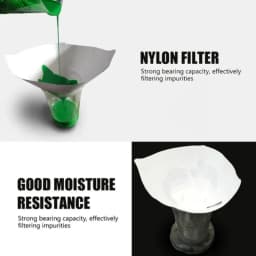 10/100Pcs Disposable Car Paint Spray Mesh Paper Filter Purifying Straining Funnel Paint Filter Conical Nylon Micron Paper Funnel