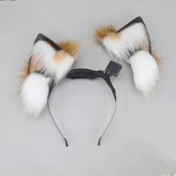 Remote Control Wagging Fox Wolf Tail Automatically Moving Animal Ear Headband Cosplay Prop Accessories Girl's Club Pub Costumes