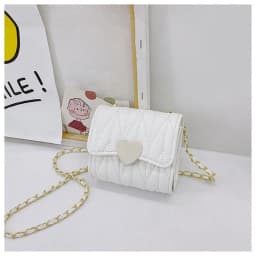 Lovely Heart Baby Girls Mini Shoulder Bags Kids Coin Purse Accessories Handbags Children's Square Messenger Bag
