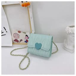 Lovely Heart Baby Girls Mini Shoulder Bags Kids Coin Purse Accessories Handbags Children's Square Messenger Bag