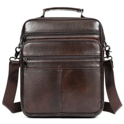WESTAL Men's Bag Genuine Leather Messenger 13inch Laptop Bags for Document Business Bag Men Shoulder Purses 6173