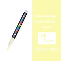 16 Colors Straight liquid Acrylic Paint Pen for Rock Painting Stone Ceramic Glass Tire Fabric Brush Tip White Marker Gold Silver