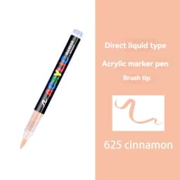 16 Colors Straight liquid Acrylic Paint Pen for Rock Painting Stone Ceramic Glass Tire Fabric Brush Tip White Marker Gold Silver