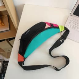 New Trendy Men's Chest Bag, Personalized and Versatile Casual Crossbody Bag, Sports Waist Bag, Daily Travel Crossbody Bag, Mobile Phone Bag