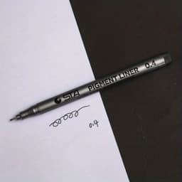 1pc Pigment Liner Pigma Micron Ink Marker Pen 0.05 0.1 0.2 0.3 0.4 0.5 0.6 Different Tip Black Fineliner Sketching Pens