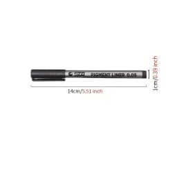 1pc Pigment Liner Pigma Micron Ink Marker Pen 0.05 0.1 0.2 0.3 0.4 0.5 0.6 Different Tip Black Fineliner Sketching Pens