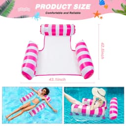 Inflatable Pool Floats Adult Size Water Hammock,Floats for Swimming Pool Multi-Purpose Pool Floating Toys,Pool Rafts Lounge