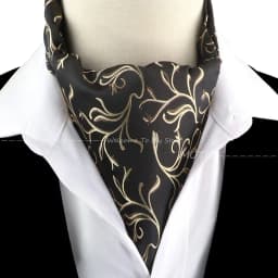 New Design Jacquard Paisley Cashew Cravat Formal Ascot Scrunch Self British Gentleman Scarf Polyester Tie Suit Accessories Gifts