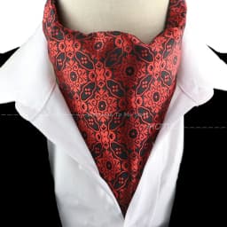 New Design Jacquard Paisley Cashew Cravat Formal Ascot Scrunch Self British Gentleman Scarf Polyester Tie Suit Accessories Gifts