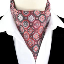 New Design Jacquard Paisley Cashew Cravat Formal Ascot Scrunch Self British Gentleman Scarf Polyester Tie Suit Accessories Gifts