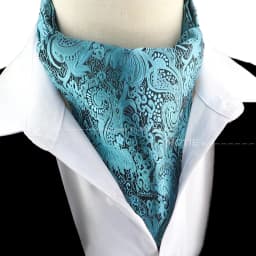 New Design Jacquard Paisley Cashew Cravat Formal Ascot Scrunch Self British Gentleman Scarf Polyester Tie Suit Accessories Gifts