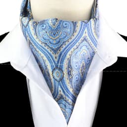 New Design Jacquard Paisley Cashew Cravat Formal Ascot Scrunch Self British Gentleman Scarf Polyester Tie Suit Accessories Gifts