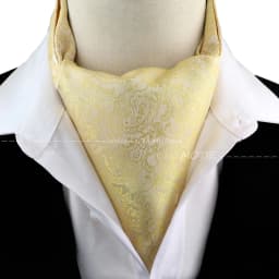 New Design Jacquard Paisley Cashew Cravat Formal Ascot Scrunch Self British Gentleman Scarf Polyester Tie Suit Accessories Gifts