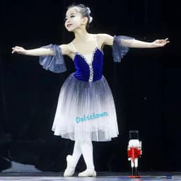 Child Long Ballet Dress Performance Clothing Girls Women Ballet Tutu Skirt Gymnastic Leotard Professional Belly Dance Costume