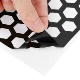 Car Rear Light DIY Decorative Sticker Hexagon Honeycomb Styling Tail Lamp Trim Protection Cover Black Universal Exterior Parts
