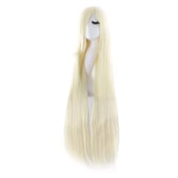 40" 100cm Long Straight Wig Anime Costume Wig Long Straight Cosplay Wig Party Heat Resistant Synthetic Hair Wigs