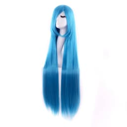 40" 100cm Long Straight Wig Anime Costume Wig Long Straight Cosplay Wig Party Heat Resistant Synthetic Hair Wigs