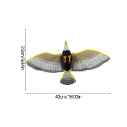1xBird Repellent Hanging Eagle Flying Owl Repellent Scarer Emulation Flying Hawk Bird Garden Scarecrow Yard Outdoor Pest Control
