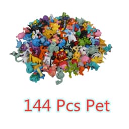 144 Style Pokemon Figure Toys Anime Pikachu Action Figure Model Ornamental Decoration Collect Toys For Christmas Gift