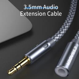 Essager Headphone Extension Cable Jack 3.5mm Audio Aux Cable 3.5 mm Female Splitter Speaker Extender Cord For Earphone Adapter