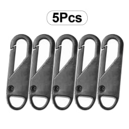5pcs Universal Replacement Zipper Slider Metal Alloy Removal Zipper Puller Luggage Bag Zip Head DIY Craft Sewing Tool Repair Kit