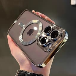Luxury Magnetic Plating Clear Case For Magsafe Wireless Charging iPhone 11 12 13 14 15 16 17 Pro Max Air Plus Shockproof Cover