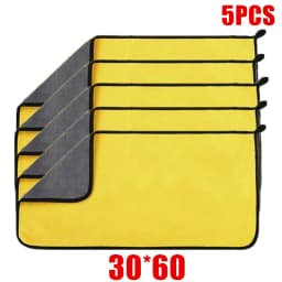 1/2/6pcs Microfiber Cleaning Towel Car Cleaning Cloths Professional Detailing Car Drying Microfiber Towel Wash Towel Accessories