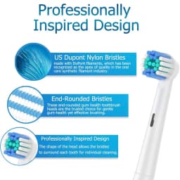 Replacement Toothbrush Heads Compatible with Oral B Professional Electric Brush Heads 1000 1500 3000 6000 7000 7500 8000
