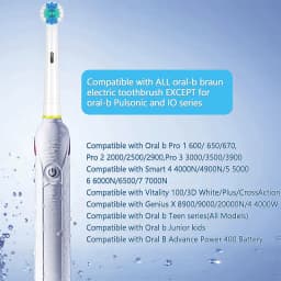 Replacement Toothbrush Heads Compatible with Oral B Professional Electric Brush Heads 1000 1500 3000 6000 7000 7500 8000