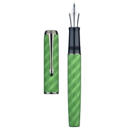 Hongdian A9 Fountain Pen #8 EF/F Nib, Moire Pattern Metal Writing Office Gift Pen