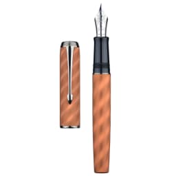 Hongdian A9 Fountain Pen #8 EF/F Nib, Moire Pattern Metal Writing Office Gift Pen