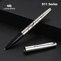 Jinhao 911 Fountain Pen Luxury All-Steel Elegant Calligraphy Ink Pens EF 0.38mm Nib Stationery Business Office School Supplies