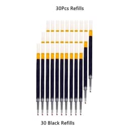 13/30pcs Retractable Gel Pens Set Black/Red/Blue Ink Ballpoint for Writing Refills Office Accessories School Supplies Stationery