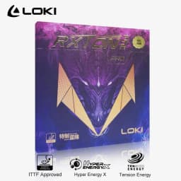 LOKI RXTON 3 PRO Table Tennis Rubber for Racket Sticky and Pimples-in ITTF Approved Ping Pong Rubber with High Density Sponge