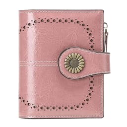 Genuine Leather Fashion RFID Wallet Women Clutch Credit Card Holder Ladies Zipper Clutch Bag Short Wallet Casual Coin Purse