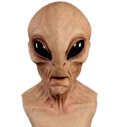 UFO Green Alien Masks Horror Alien Dress Up Halloween Costume Party Latex Headdress Funny Horror Costume Party Props for Adult