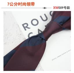 2025 New Korean 7cm Luxury Casual Neckties For Men Navy Brown Green Striped Neck Ties Formal Dress Suit Cravat Flower Red Tie