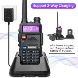 1/2X Baofeng UV-5R 8W Tri-Power Walkie Talkie High Power Dual Band Long Range 128CH Portable Handheld UV 5R Ham Two Way Radio