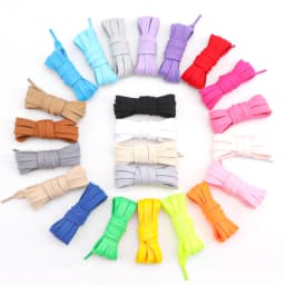 0.8cm Width Flat Shoelace Tennis Sneakers Shoe laces Quality Cotton Shoelaces 80/100/120/140/160CM 1Pair Laces Shoes Accesories