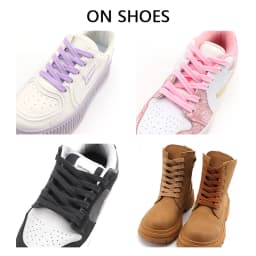 0.8cm Width Flat Shoelace Tennis Sneakers Shoe laces Quality Cotton Shoelaces 80/100/120/140/160CM 1Pair Laces Shoes Accesories