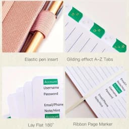 Hardcover Password Book With Alphabetical Tabs Notebook Notepad Notebooks Writing Pads Office School Supplies