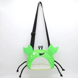 Novelty Design Crab Mesh Storage Bag, Cute Cartoon Pattern Zipper Beach Bag, Girl Fashion Shoulder Bag, Children's Crossbody Bag